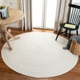thumbnail image 1 of SAFAVIEH Braided Ronan Solid Reversible Area Rug, Ivory, 8' x 8' Round, 1 of 10