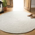 thumbnail image 1 of SAFAVIEH Braided Ronan Solid Reversible Area Rug, Light Beige, 3' x 3' Round, 1 of 10