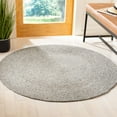 thumbnail image 1 of SAFAVIEH Braided Ronan Solid Reversible Area Rug, Gray, 3' x 3' Round, 1 of 11