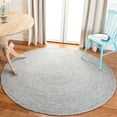 thumbnail image 1 of SAFAVIEH Braided Ronan Solid Reversible Area Rug, Gray, 8' x 8' Round, 1 of 11