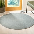 thumbnail image 1 of SAFAVIEH Braided Ronan Solid Reversible Area Rug, Turquoise, 5' x 5' Round, 1 of 11