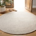 thumbnail image 1 of SAFAVIEH Braided Ronan Solid Reversible Area Rug, Beige, 4' x 4' Round, 1 of 7