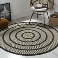 thumbnail image 1 of SAFAVIEH Braided Tanisha Bordered Reversible Area Rug, Ivory/Dark Brown, 4' x 4' Round, 1 of 10