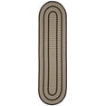 thumbnail image 1 of SAFAVIEH Braided Tanisha Bordered Reversible Runner Rug, Ivory/Dark Brown, 2'3" x 8' Oval, 1 of 9