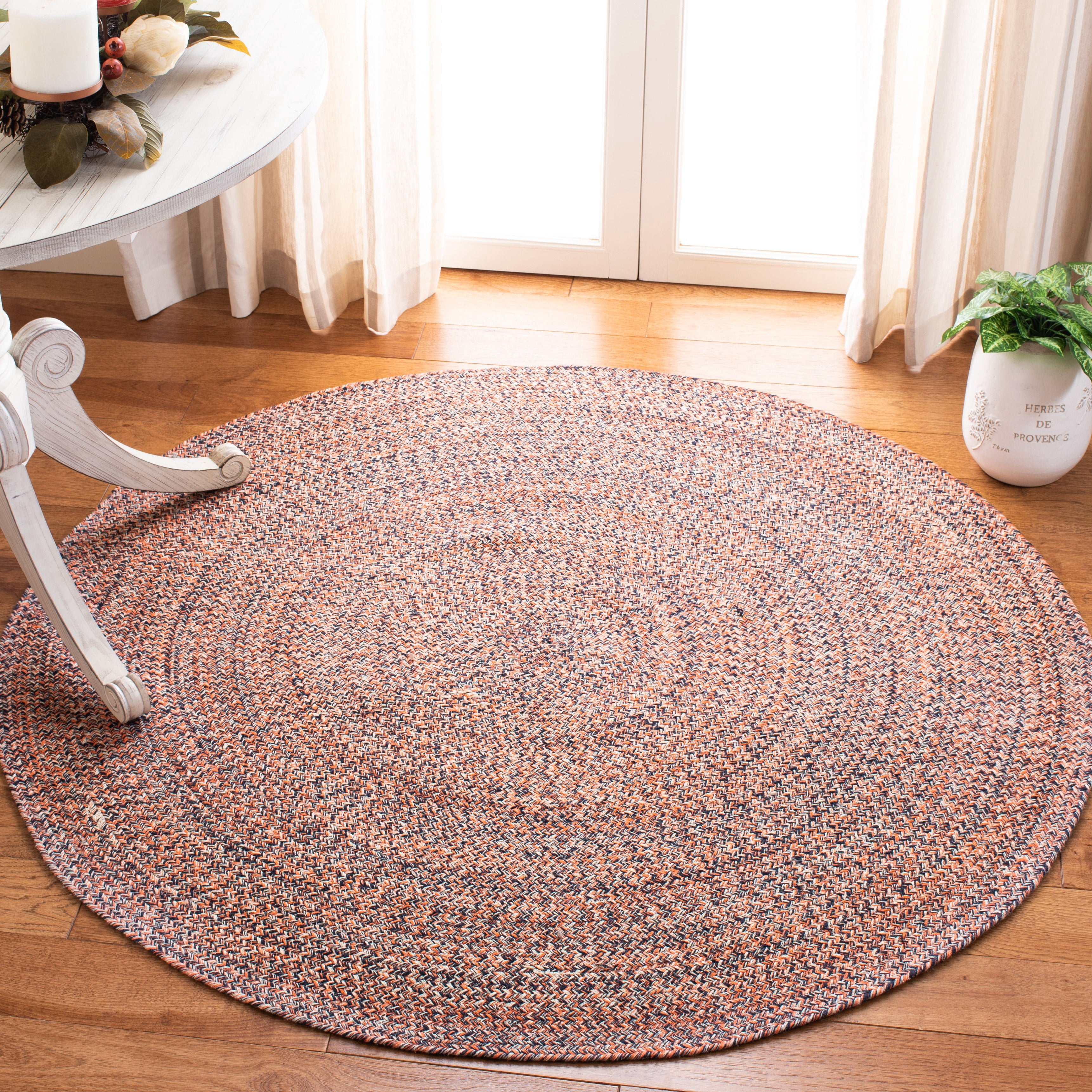 SAFAVIEH Braided Vermont Geometric Cotton Reversible Area Rug ...