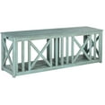 thumbnail image 1 of SAFAVIEH Branco Indoor/Outdoor Modern Glam Acacia Bench, Beach House Blue, 1 of 4