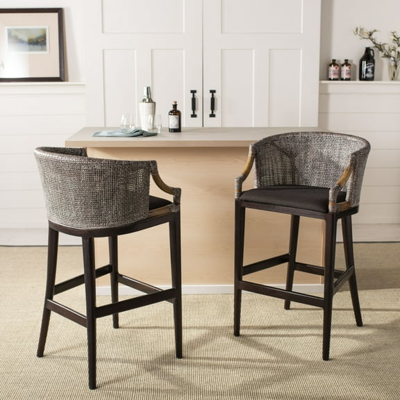 SAFAVIEH Brando Bar Stool Brown / Brown