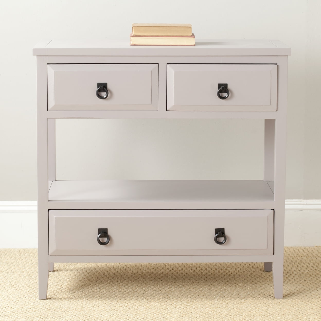 Branson Transitional Grey 3-Drawer Sideboard with Ample Storage