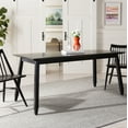 thumbnail image 1 of SAFAVIEH Brayson Mid-Century Retro Rectangular Dining Table, Black, 1 of 9