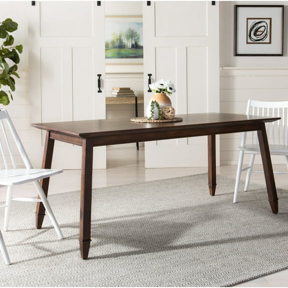 SAFAVIEH Brayson Mid-Century Retro Rectangular Dining Table, Walnut