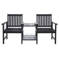 thumbnail image 1 of SAFAVIEH Brea Transitional Outdoor Patio Twin Bistro Set, Black, 1 of 12