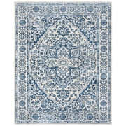 SAFAVIEH Brentwood Adams Oriental Area Rug, Navy/Light Grey, 10' x 13'