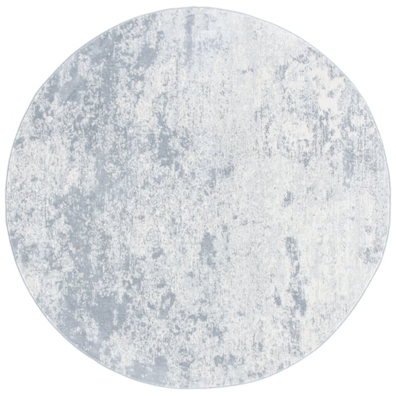 SAFAVIEH Brentwood Ainslee Abstract Area Rug, Grey/Ivory, 3' x 3' Round