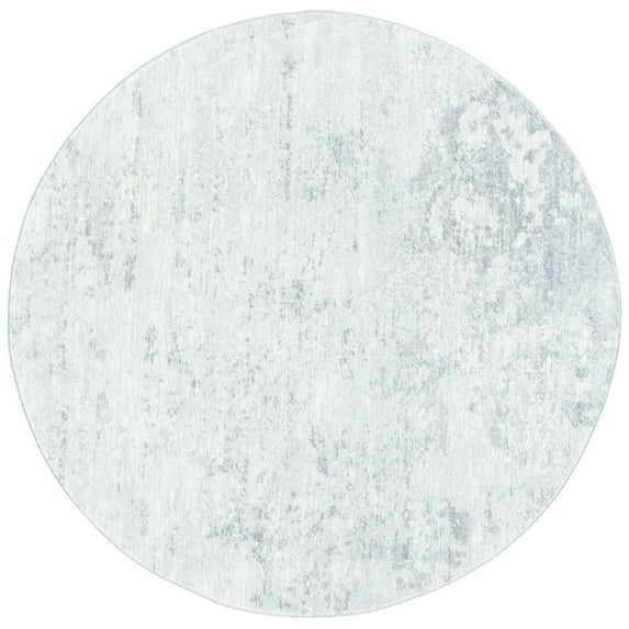 SAFAVIEH Brentwood Ainslee Abstract Area Rug, Ivory/Grey, 9' x 9' Round