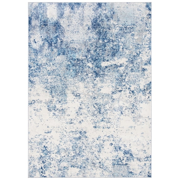 SAFAVIEH Brentwood Ainslee Abstract Area Rug, Ivory/Navy, 4' x 6'