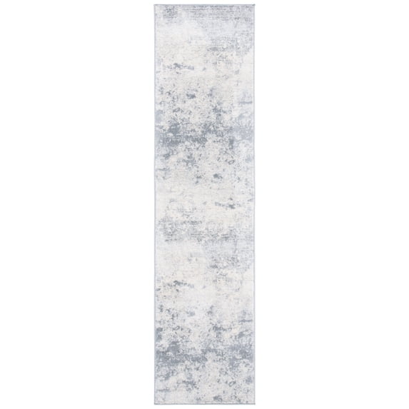 SAFAVIEH Brentwood Ainslee Abstract Runner Rug, Grey/Ivory, 2' x 12'