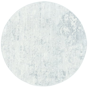 SAFAVIEH Brentwood Alaia Abstract Area Rug, 10' x 10' Round, Ivory/Grey