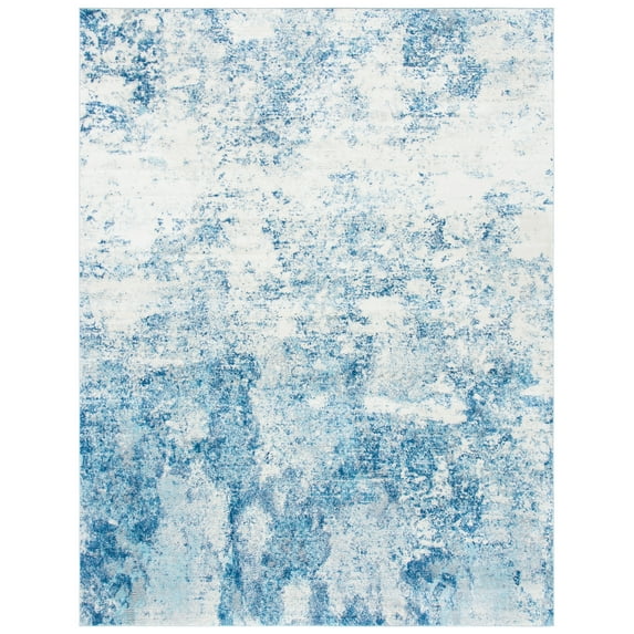 SAFAVIEH Brentwood Ainslee Abstract Area Rug, Ivory/Navy, 11' x 15'