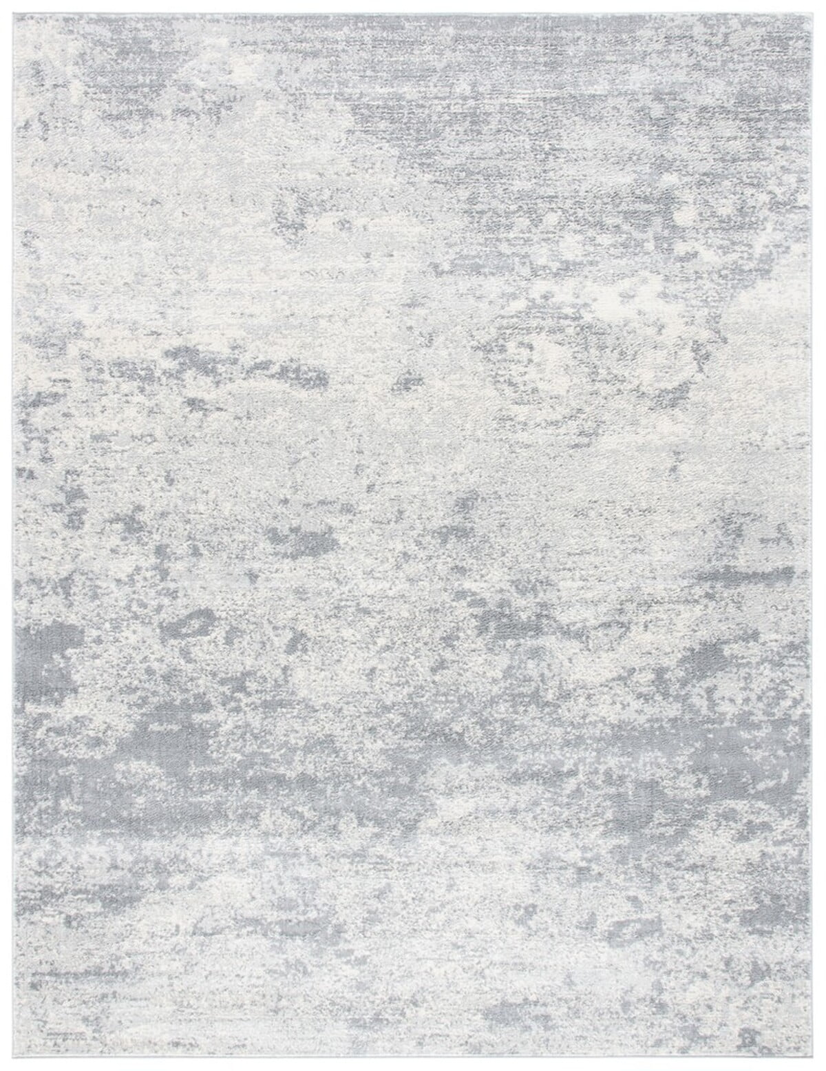 Brentwood 12' x 18' Gray and Ivory Synthetic Area Rug