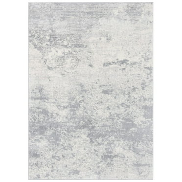 SAFAVIEH Brentwood Alaia Abstract Area Rug, 3' x 3' Square, Grey/Ivory