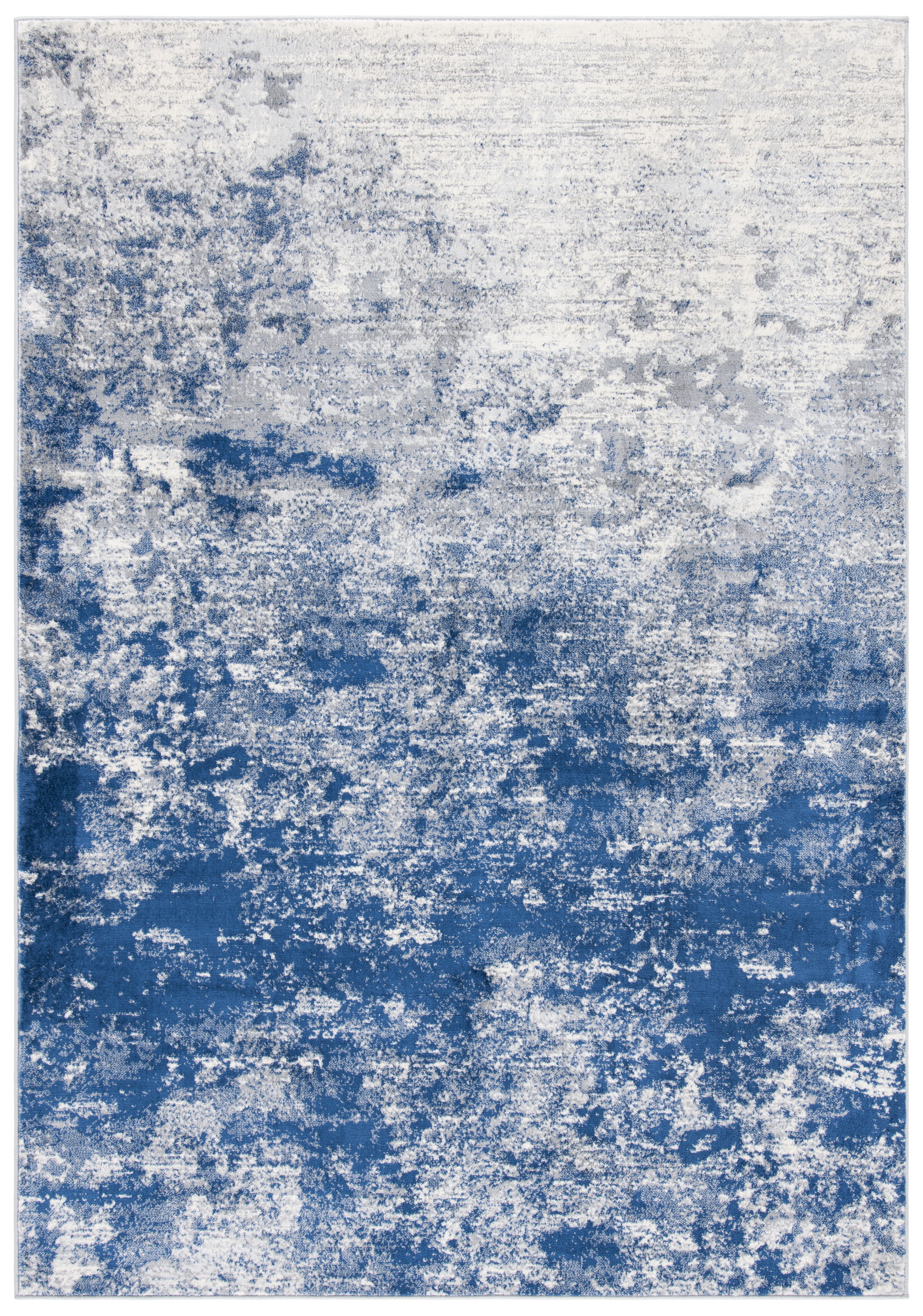 SAFAVIEH Brentwood Ainslee Abstract Area Rug, Grey/Navy, 6' x 9'