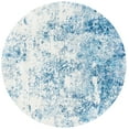 thumbnail image 1 of SAFAVIEH Brentwood Ainslee Abstract Area Rug, Ivory/Navy, 8' x 8' Round, 1 of 11