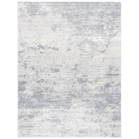 SAFAVIEH Brentwood Ainslee Abstract Area Rug, Grey/Ivory, 9' x 12'