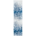 thumbnail image 1 of SAFAVIEH Brentwood Ainslee Abstract Runner Rug, Grey/Navy, 2' x 20', 1 of 11