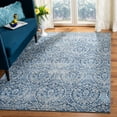 thumbnail image 1 of SAFAVIEH Brentwood Braelyn Damask Area Rug, Navy/Light Gray, 5'3" x 7'6", 1 of 10