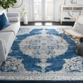 thumbnail image 1 of SAFAVIEH Brentwood Cahal Oriental Area Rug, Navy/Light Gray, 8' x 10', 1 of 11