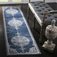thumbnail image 1 of SAFAVIEH Brentwood Cahal Oriental Runner Rug, Navy/Light Gray, 2' x 12', 1 of 9