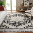 thumbnail image 1 of SAFAVIEH Brentwood Ezra Oriental Area Rug, Black/Ivory, 6'7" x 6'7" Square, 1 of 12