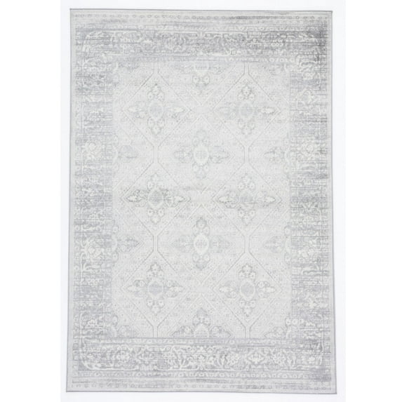SAFAVIEH Brentwood Conchur Oriental Area Rug, 4' x 6', Grey/Ivory