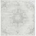 thumbnail image 1 of SAFAVIEH Brentwood Dimitri Floral Bordered Area Rug, 10' x 10' Square, Grey/Ivory, 1 of 5