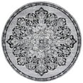 thumbnail image 1 of SAFAVIEH Brentwood Dimitri Floral Bordered Area Rug, 6'7" x 6'7" Round, Grey/Black, 1 of 8