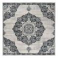 thumbnail image 1 of SAFAVIEH Brentwood Dimitri Floral Bordered Area Rug, 6'7" x 6'7" Square, Ivory/Black, 1 of 8