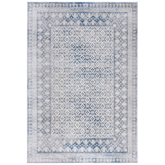 SAFAVIEH Brentwood Dory Geometric Area Rug, Ivory/Light Gray, 11' x 15'