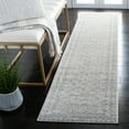 thumbnail image 1 of SAFAVIEH Brentwood Dory Geometric Runner Rug, Ivory/Gray, 2' x 10', 1 of 12