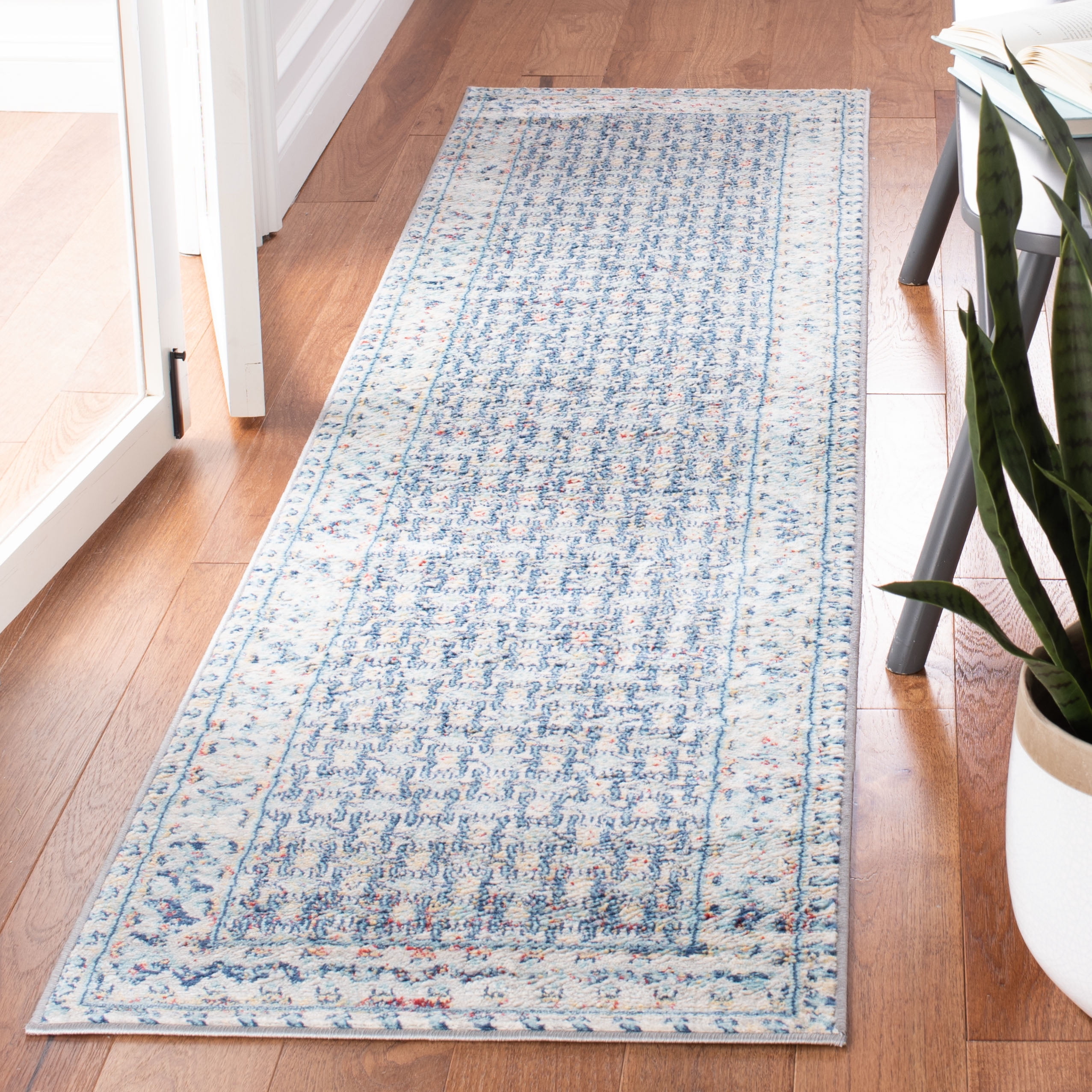 SAFAVIEH Brentwood Collection BNT899M Blue / Yellow Rug - Walmart.com