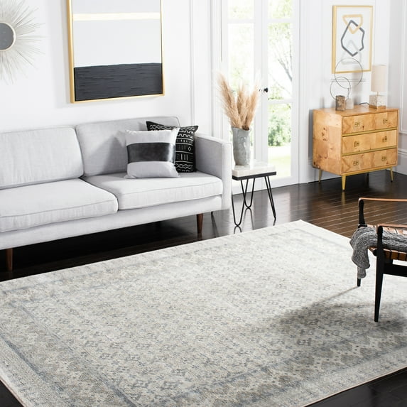 SAFAVIEH Brentwood Dory Geometric Area Rug, Ivory/Gray, 8' x 10'