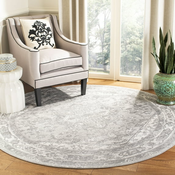 SAFAVIEH Brentwood Ezra Oriental Area Rug, Cream/Gray, 11' x 11' Round