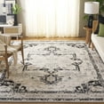 thumbnail image 1 of SAFAVIEH Brentwood Ezra Oriental Area Rug, Ivory/Black, 6'7" x 6'7" Square, 1 of 12