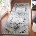 thumbnail image 1 of SAFAVIEH Brentwood Ezra Oriental Runner Rug, Silver/Black, 2' x 8', 1 of 9