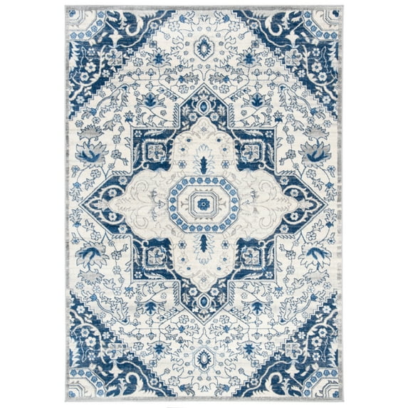 SAFAVIEH Brentwood Felix Floral Area Rug, 10' x 13', Cream/Blue