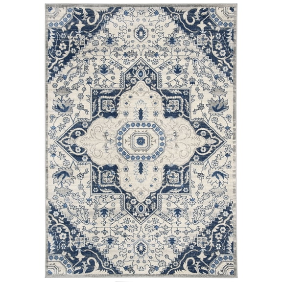 SAFAVIEH Brentwood Felix Floral Area Rug, 2' x 4', Cream/Blue