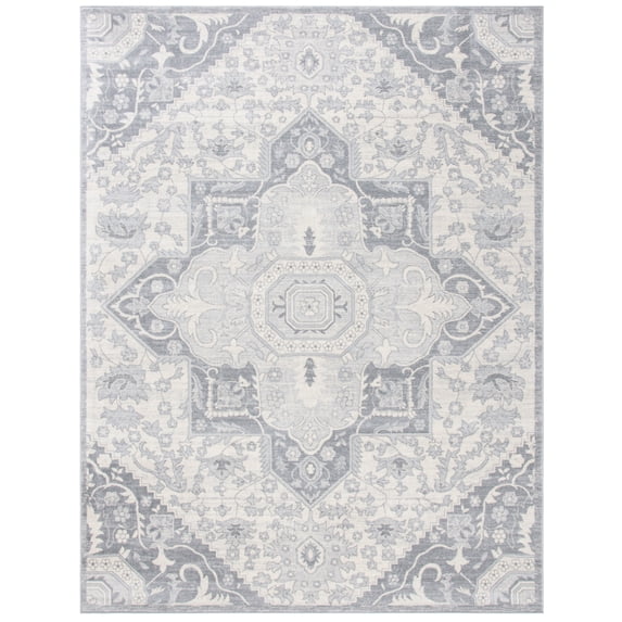 SAFAVIEH Brentwood Felix Floral Area Rug, 6' x 9', Grey/Cream