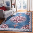 thumbnail image 1 of SAFAVIEH Brentwood Cahal Oriental Area Rug, Navy/Burgundy, 5' x 5' Square, 1 of 13