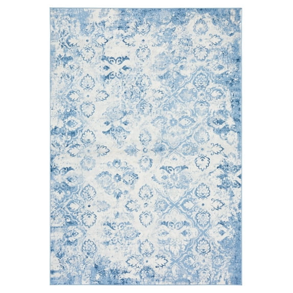 SAFAVIEH Brentwood Iola Oriental Area Rug, 4' x 6', Blue/Ivory
