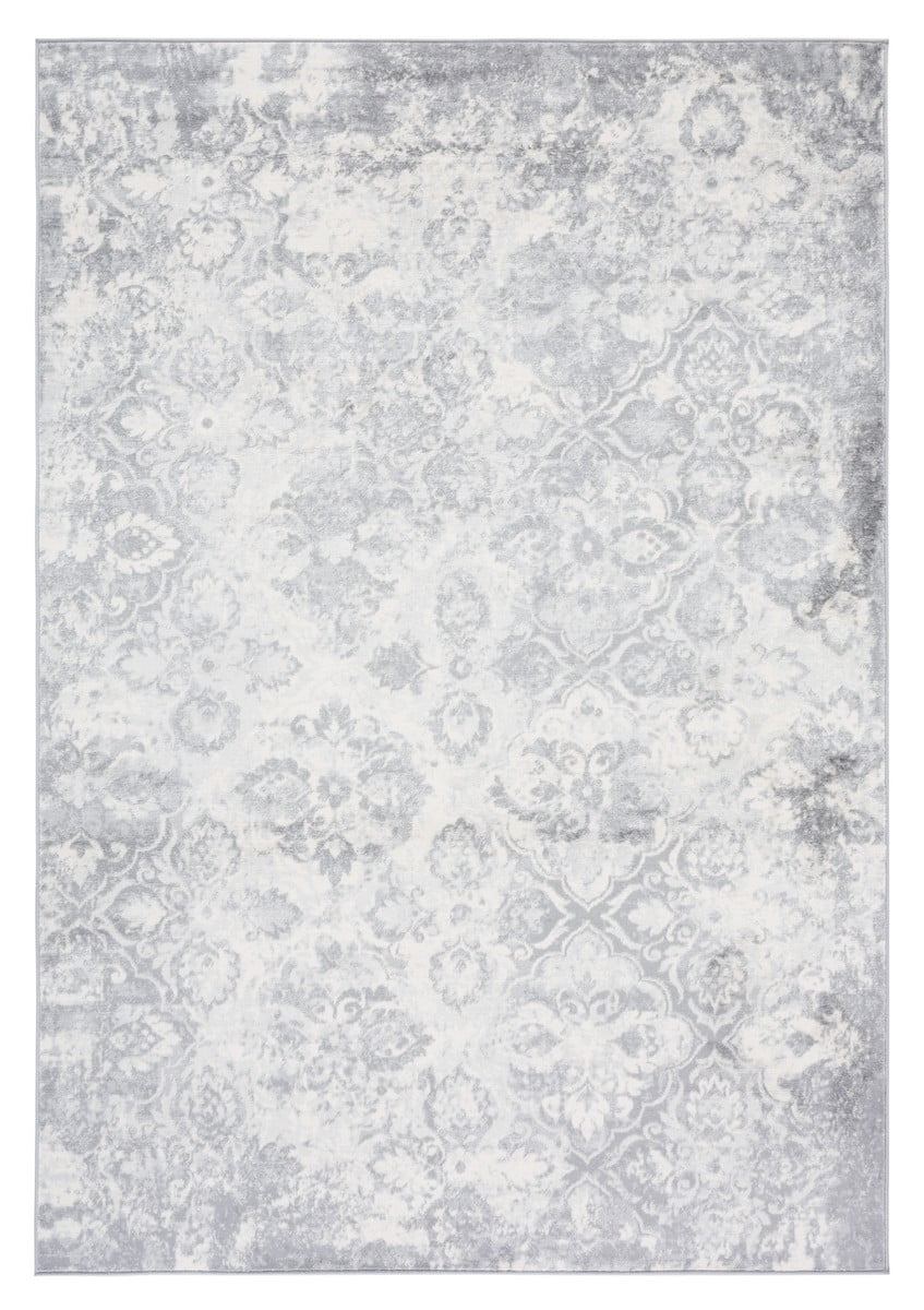 SAFAVIEH Brentwood Iola Oriental Area Rug, 4' x 6', Grey/Ivory