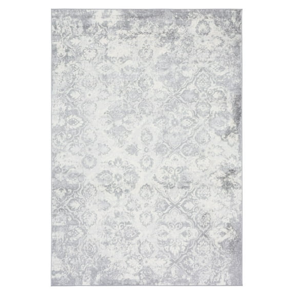 SAFAVIEH Brentwood Iola Oriental Area Rug, 4' x 6', Grey/Ivory